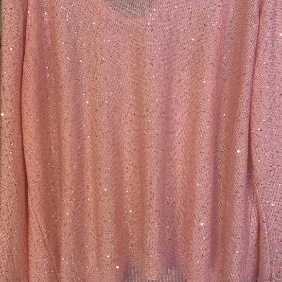 Emaline Woman.  Women’s sweater.  Pink with sequins.    SZ 2x.  New without tags - Picture 5 of 5